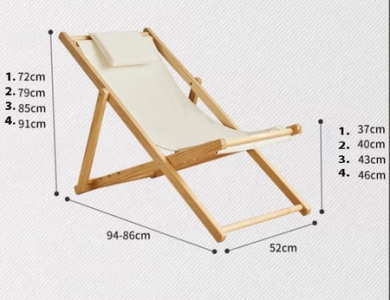 Foldable beach and garden sun lounger