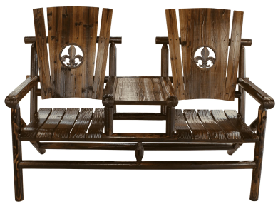 Char-Log FDL Medallion Double Chair with Tray - For Pickup ONLY (Excluding Wholesale Orders)