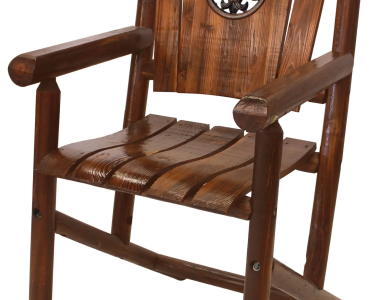 Char-Log Fleur-de-lis Bar Arm Chair