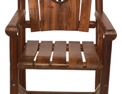 Char-Log Fleur-de-lis Bar Arm Chair