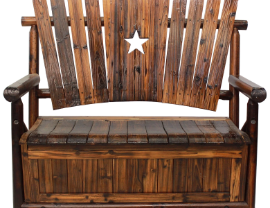 Char-Log Star Storage Bench - For Pickup ONLY (Excluding Wholesale Orders)