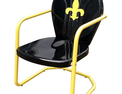 Fleur-de-lis Retro Metal Chair