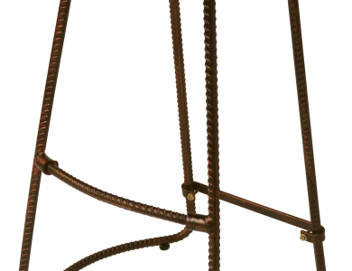 Iron Grove Wood and Rebar Stool