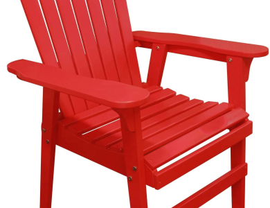 Over-Sized Red Adirondack Chair