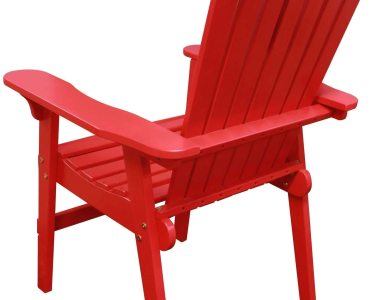 Over-Sized Red Adirondack Chair