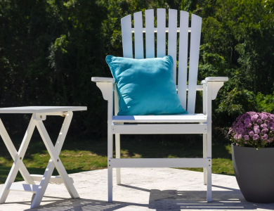 Over-Sized White Adirondack Chair