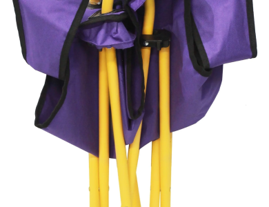 Purple Fleur de Lis Lawn Chair