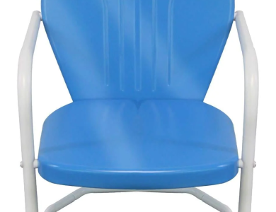 Retro Metal Chair Azure
