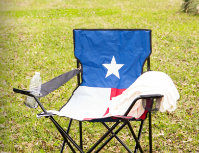 Texas Flag Folding Lawn Chair