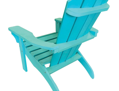 Turquoise Poly Resin Adirondack Chair