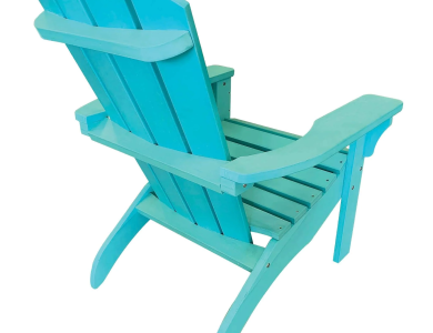 Turquoise Poly Resin Adirondack Chair