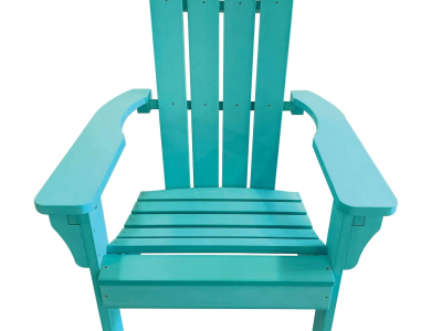 Turquoise Poly Resin Adirondack Chair