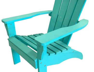 Turquoise Poly Resin Adirondack Chair