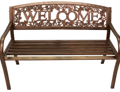 Welcome Metal Bench