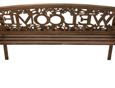 Welcome Metal Bench