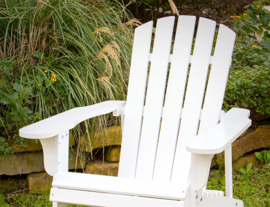 White Adirondack Chair