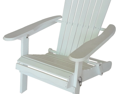 White Folding Adirondack Chair