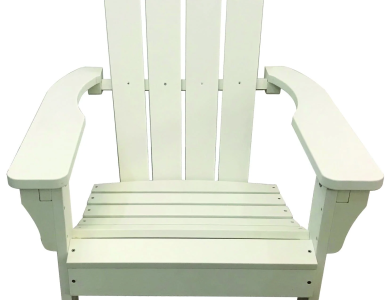 White Poly Resin Adirondack Chair