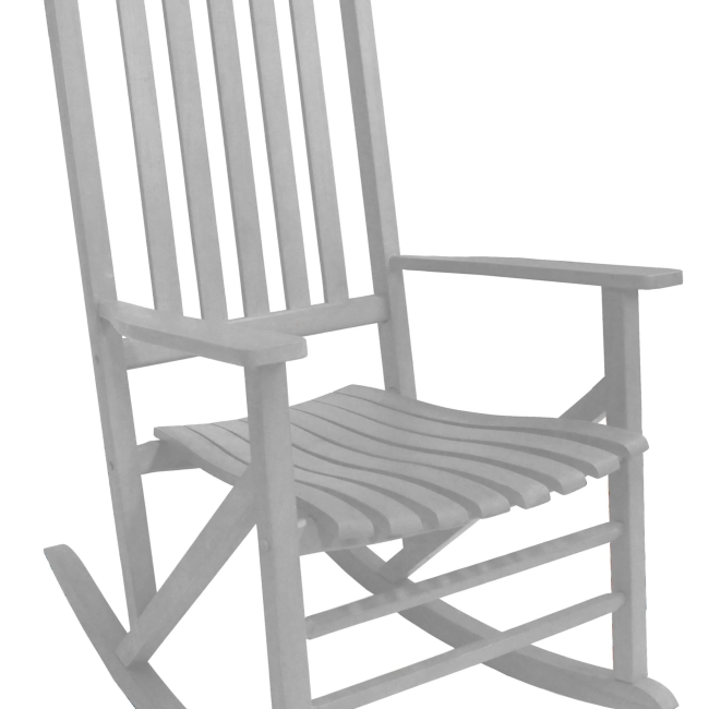 Heartland White 5 Slat Classic Rocker