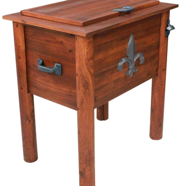 Amber-Log Fleur de Lis Cooler