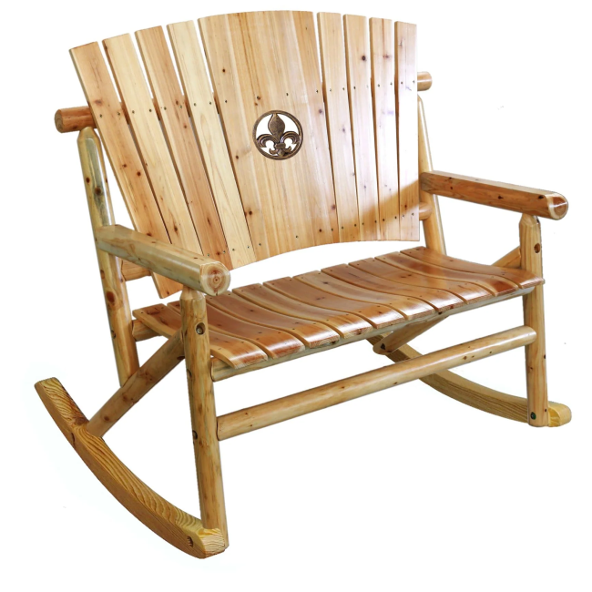Aspen Fleur-de-lis Medallion Double Rocker