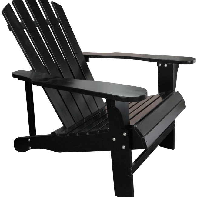 Black Adirondack Chair