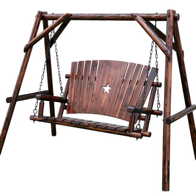 Char-Log 4 ft. Porch Swing with Frame - For Pickup ONLY (Excluding Wholesale Orders)