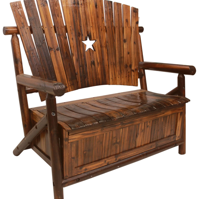 Char-Log Star Storage Bench - For Pickup ONLY (Excluding Wholesale Orders)