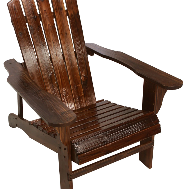 Charred Adirondack Chair
