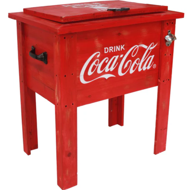 Coca-Cola® Vintage Wooden Cooler