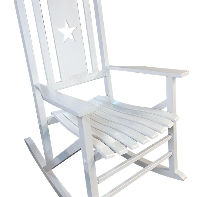 Heartland White Star Porch Rocker