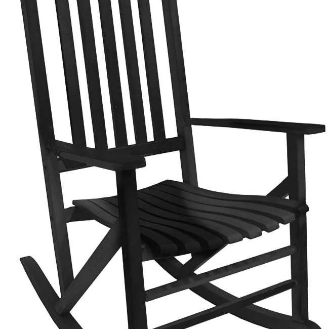 Heartland Black 5 Slat Classic Rocker