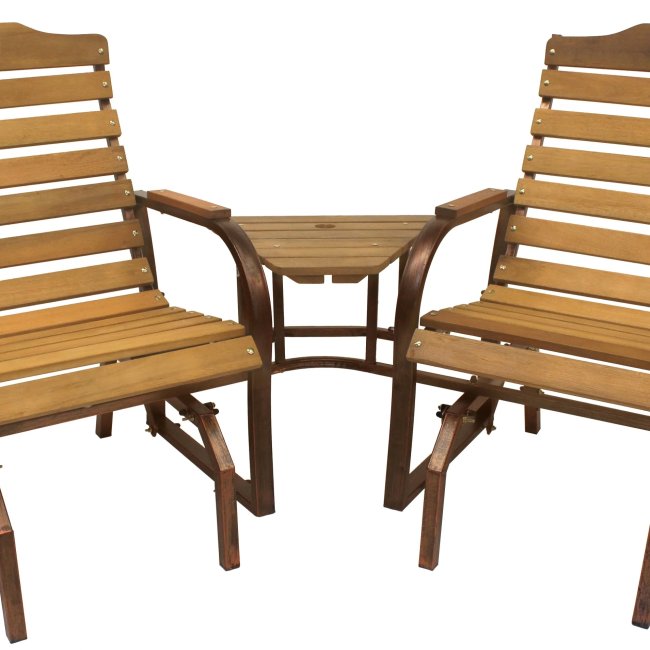Iron Grove Star Tête-à-tête Glider - For Pickup ONLY (Excluding Wholesale Orders)
