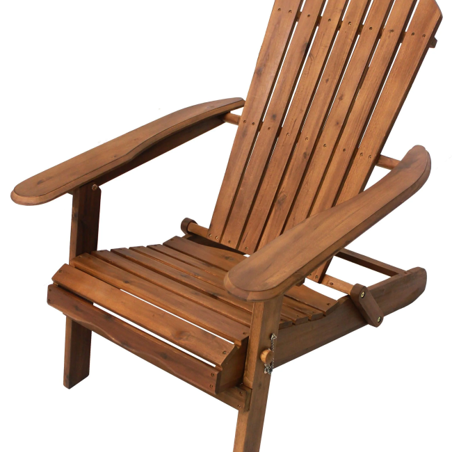 Natural Folding Adirondack Chair