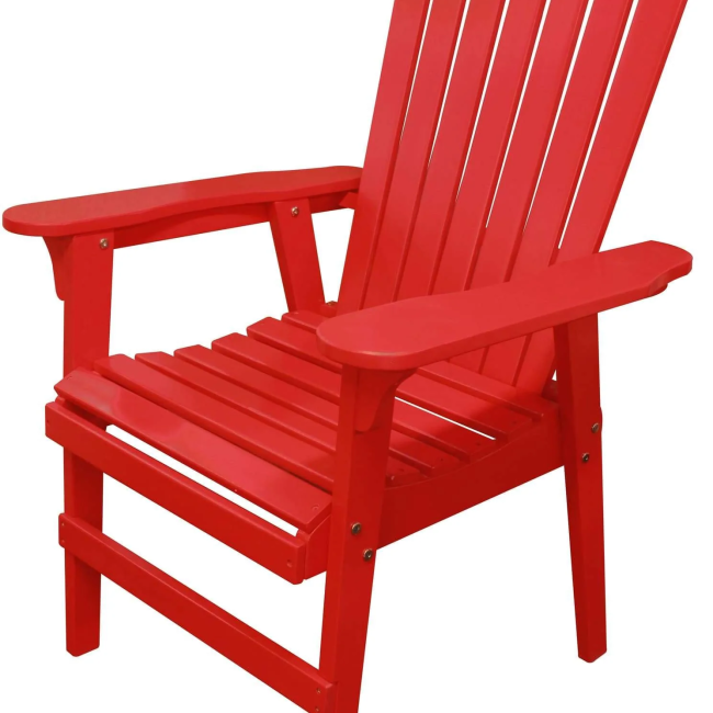 Over-Sized Red Adirondack Chair
