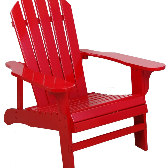 Red Adirondack Chair