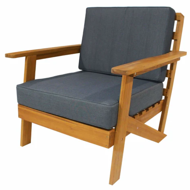 Rustic Sofa Armchair with Cushions
