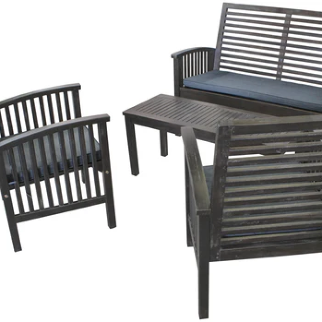 Sequoia 4-Piece Patio Set in Grey Wash - Pickup ONLY (Excluding Wholesale Orders)