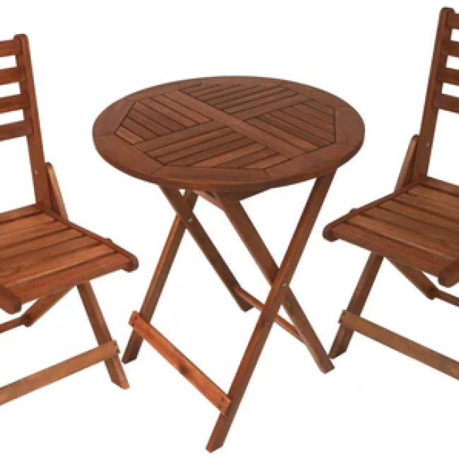 Sequoia Round Folding Bistro Set