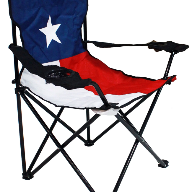 Texas Flag Folding Lawn Chair