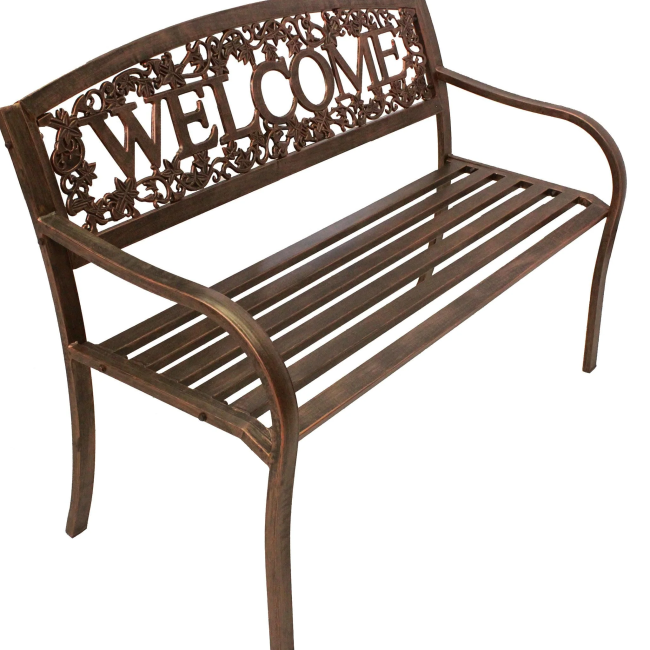 Welcome Metal Bench
