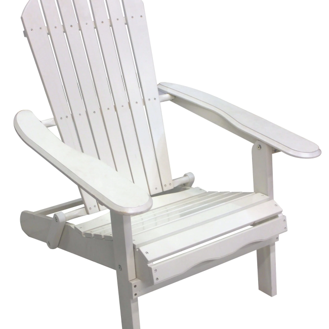 White Folding Adirondack Chair