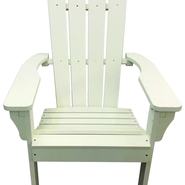 White Poly Resin Adirondack Chair