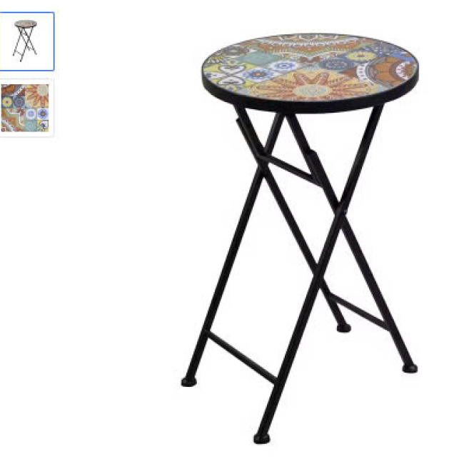 acchetti Colonnina mosaico metallo Galatone tondo 