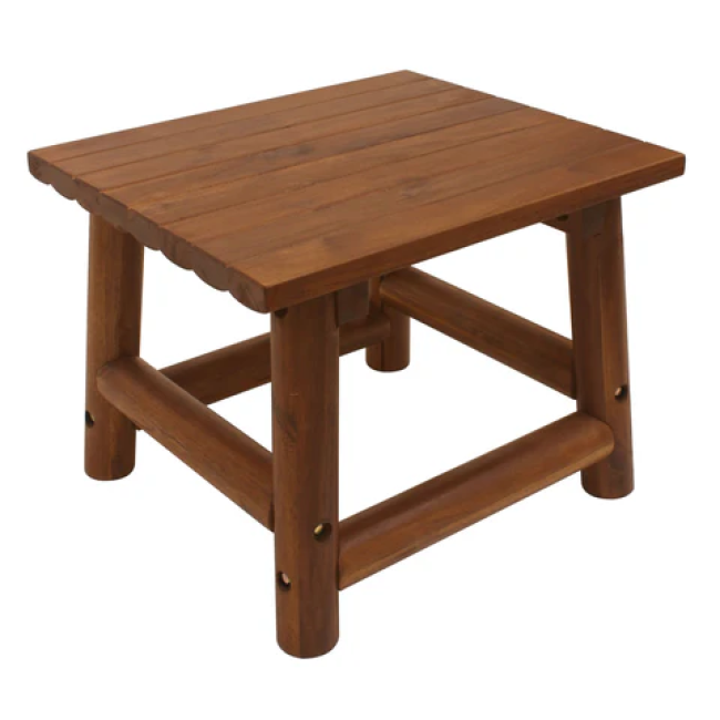 Amber-Log End Table