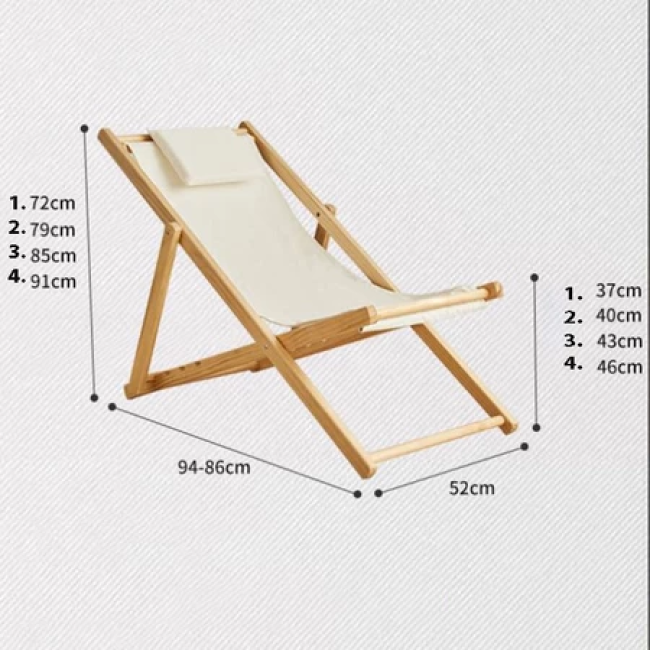 Foldable beach and garden sun lounger