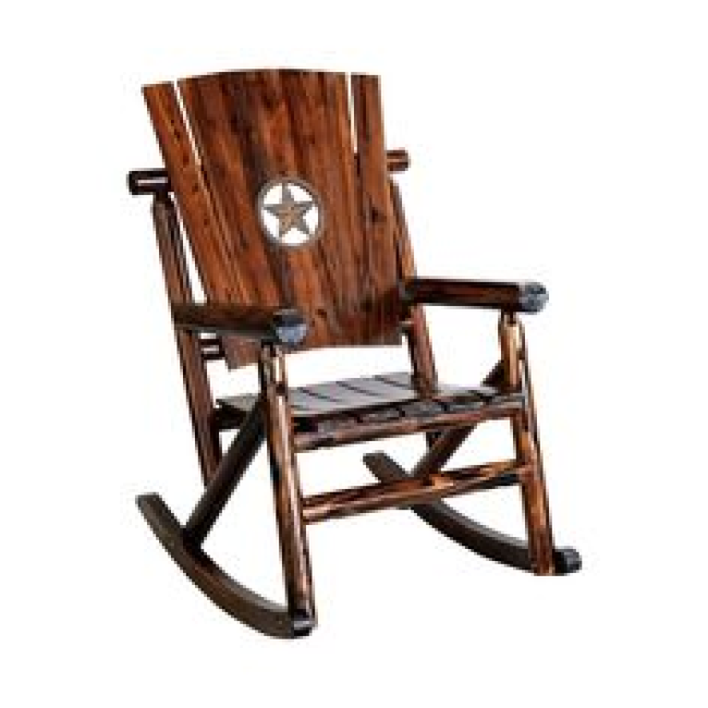 Char-Log Star Medallion Rocker