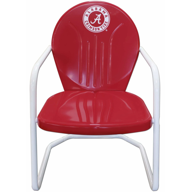 Alabama Crimson Tide Retro Metal Chair