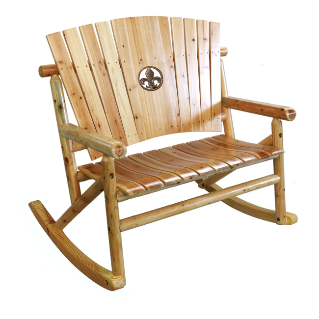 Aspen Fleur-de-lis Medallion Double Rocker