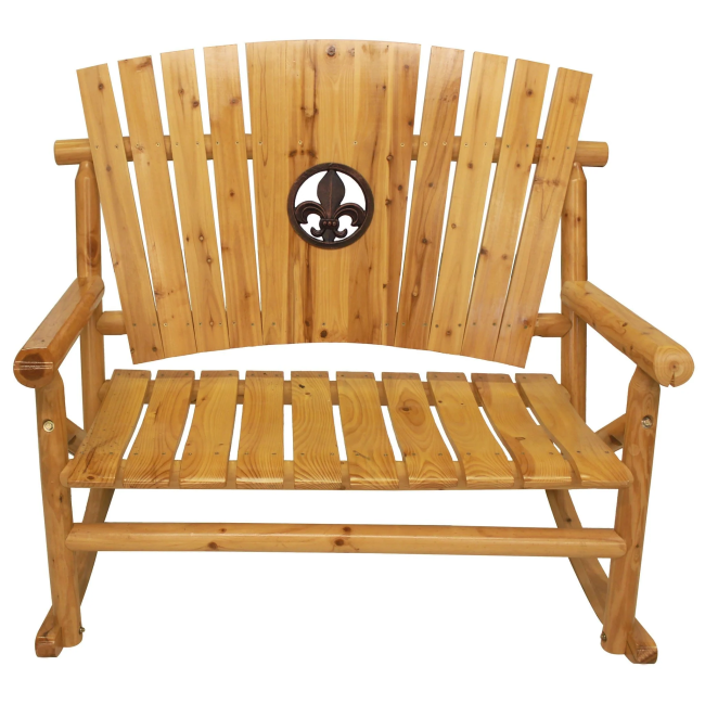 Aspen Fleur-de-lis Medallion Double Rocker